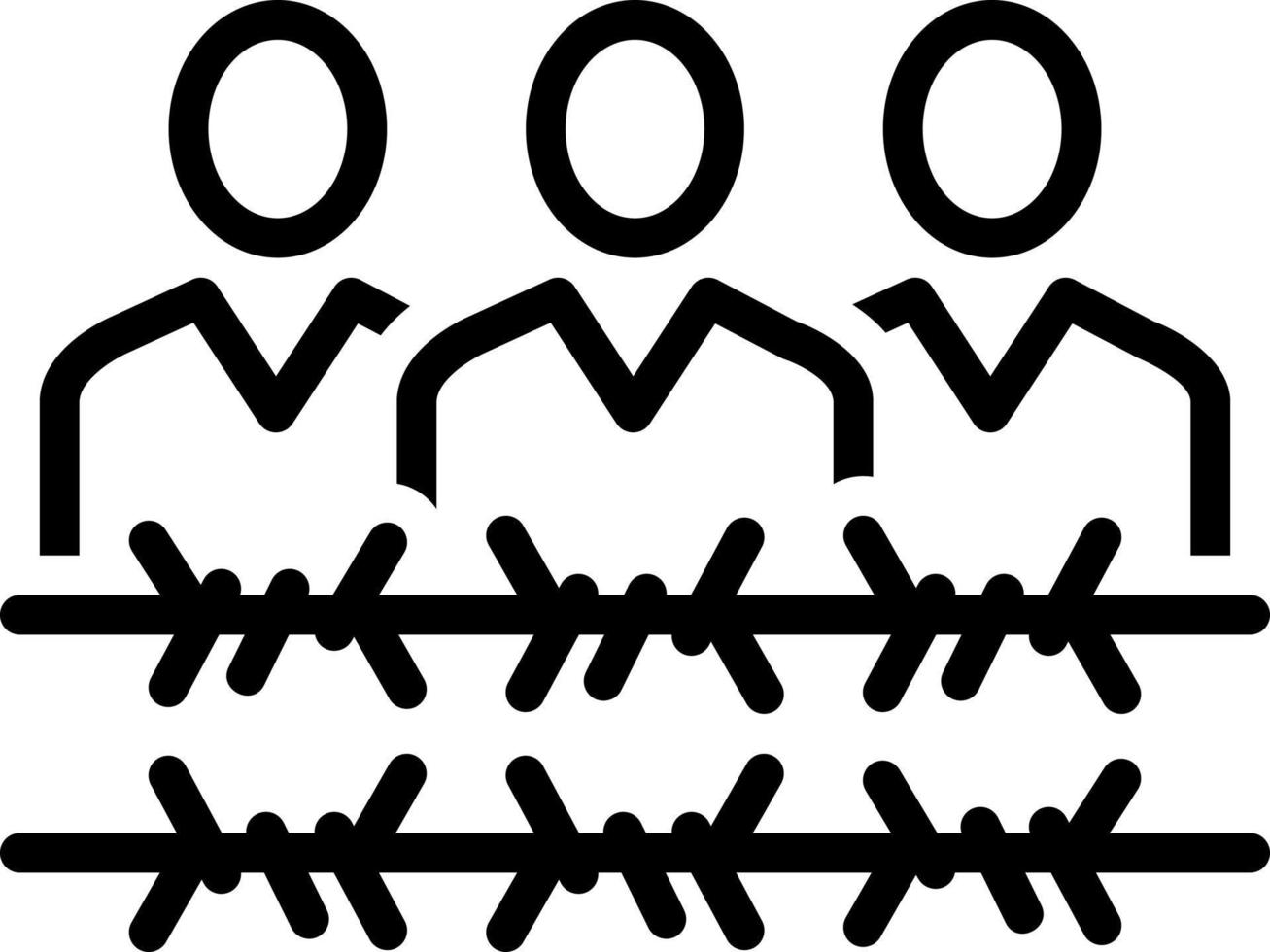 line icon for frontier vector