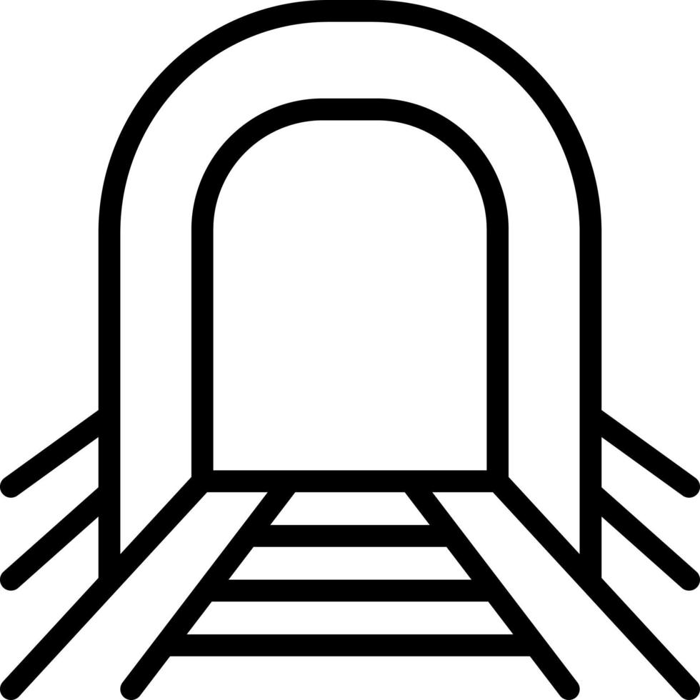 line icon for underground vector