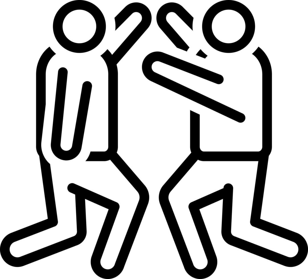 line icon for dance vector