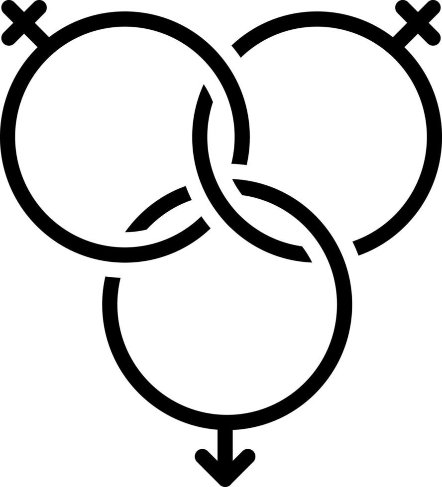 line icon for orgy vector
