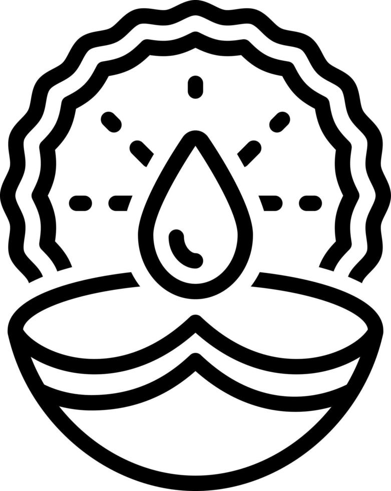 line icon for diwali vector