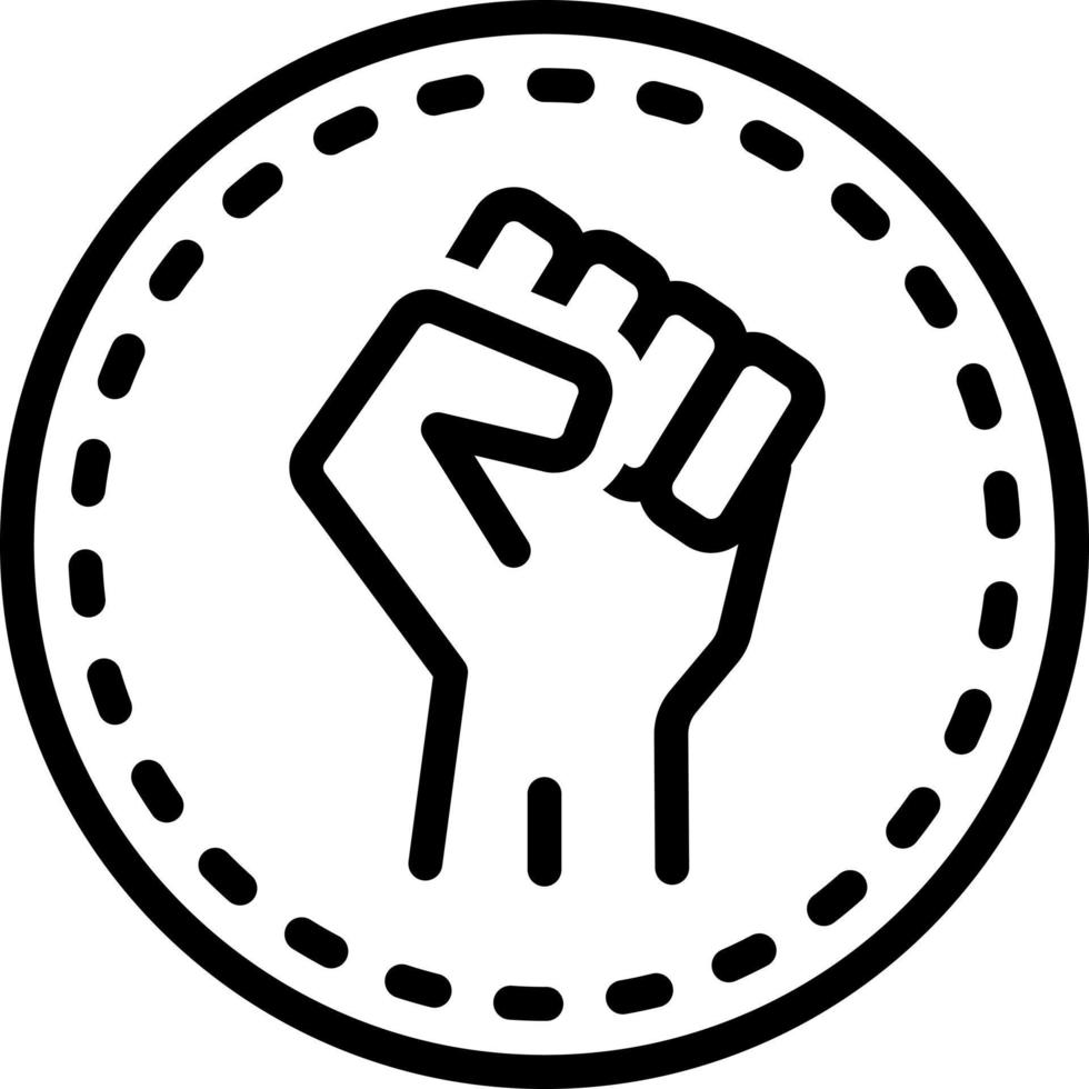 line icon for rebel vector