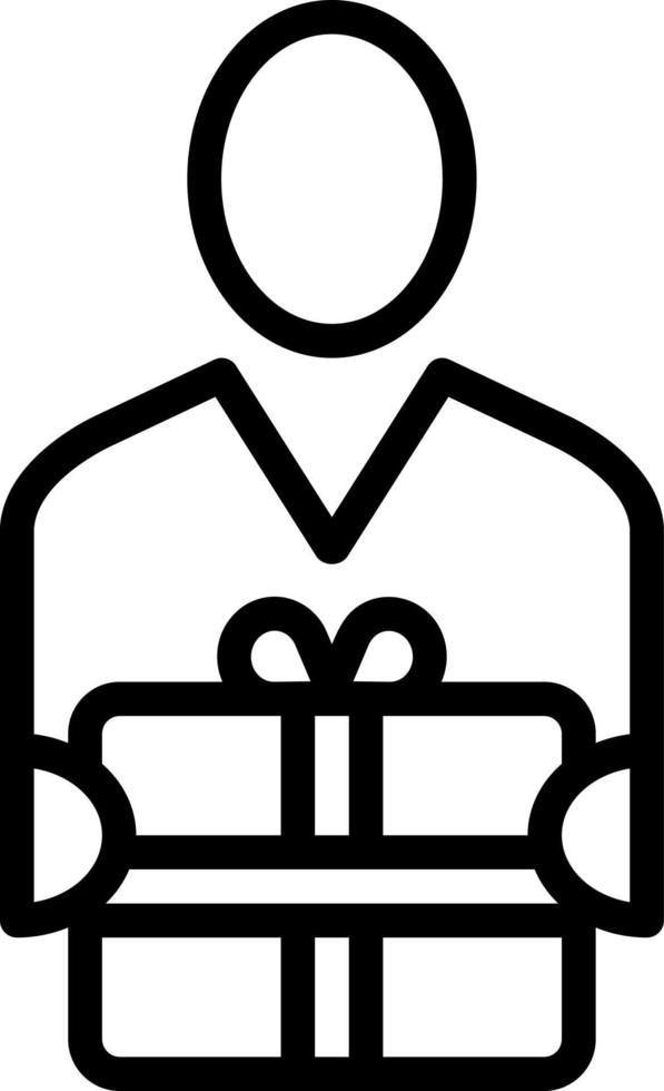 line icon for recipients vector