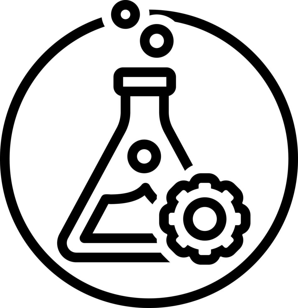 line icon for experiment vector