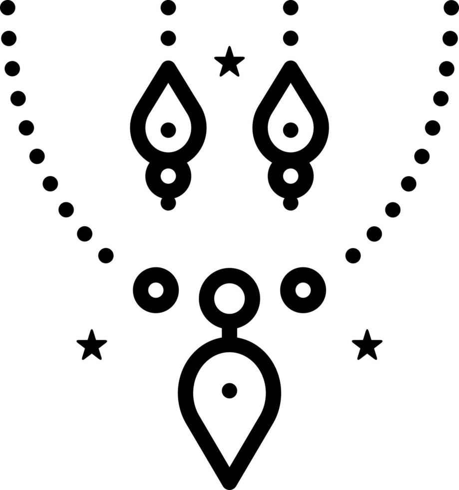 line icon for jewellery vector
