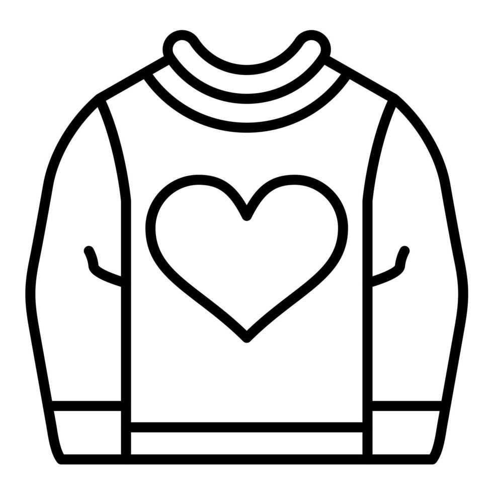 Sweatshirt Glyph Icon vector
