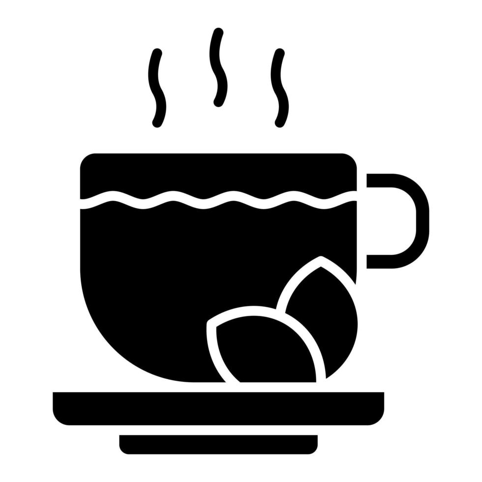 Tea Glyph Icon vector