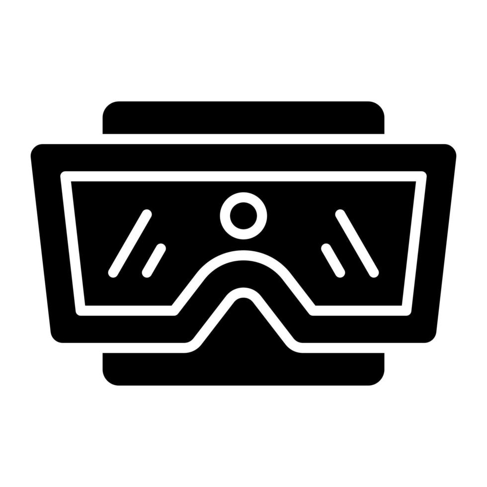 Stereoscopic Glyph Icon vector