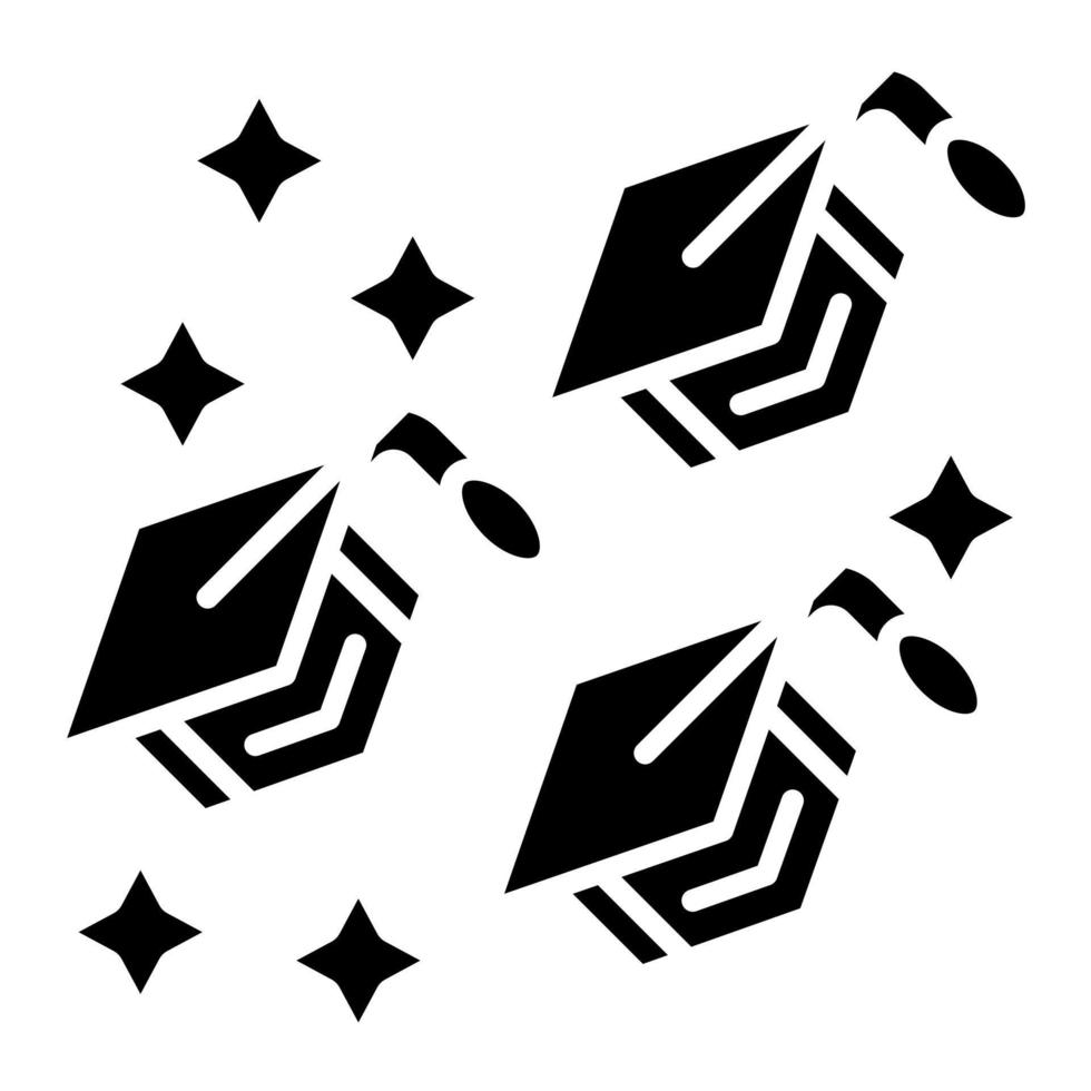 Graduates Glyph Icon vector
