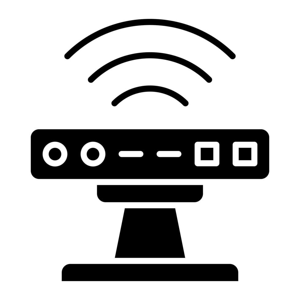 Kinect Glyph Icon vector