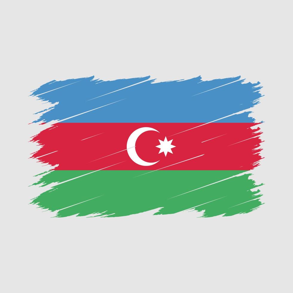 Azerbaijan Flag Brush vector