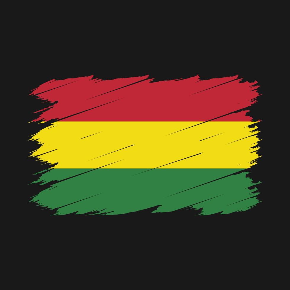 Bolivia Flag Brush vector