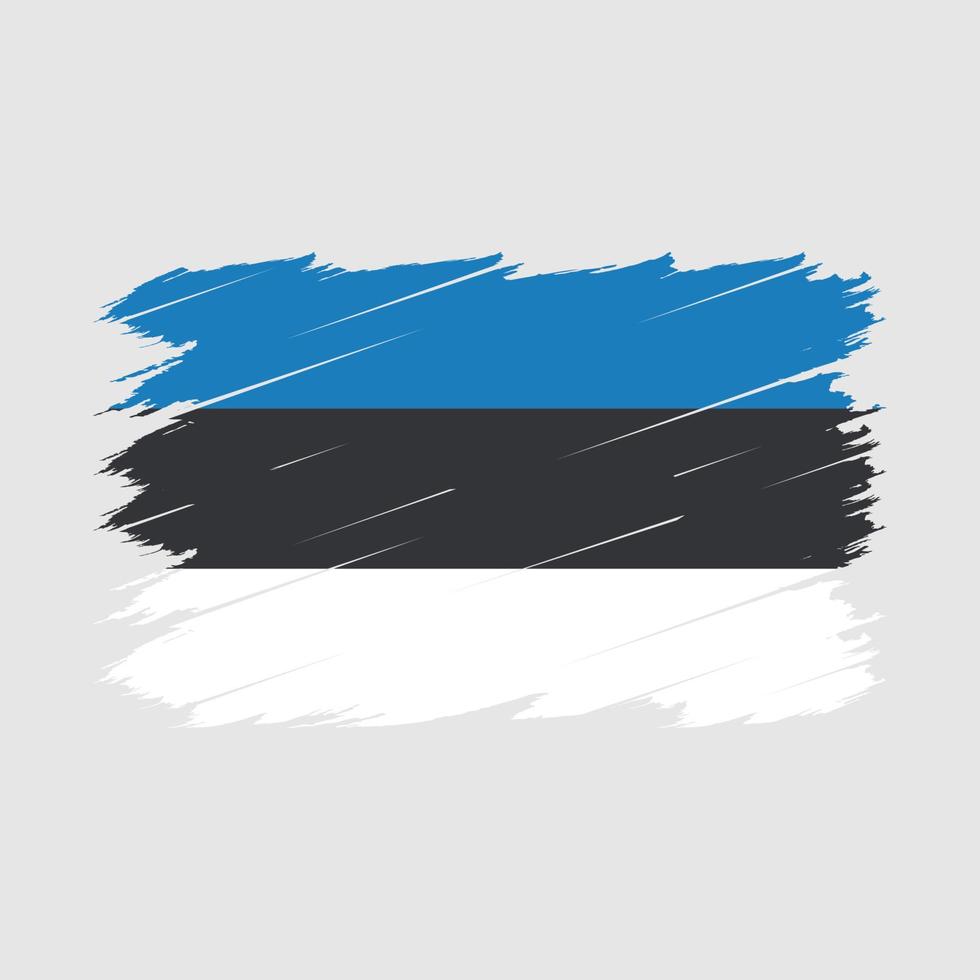 Estonia Flag Brush vector