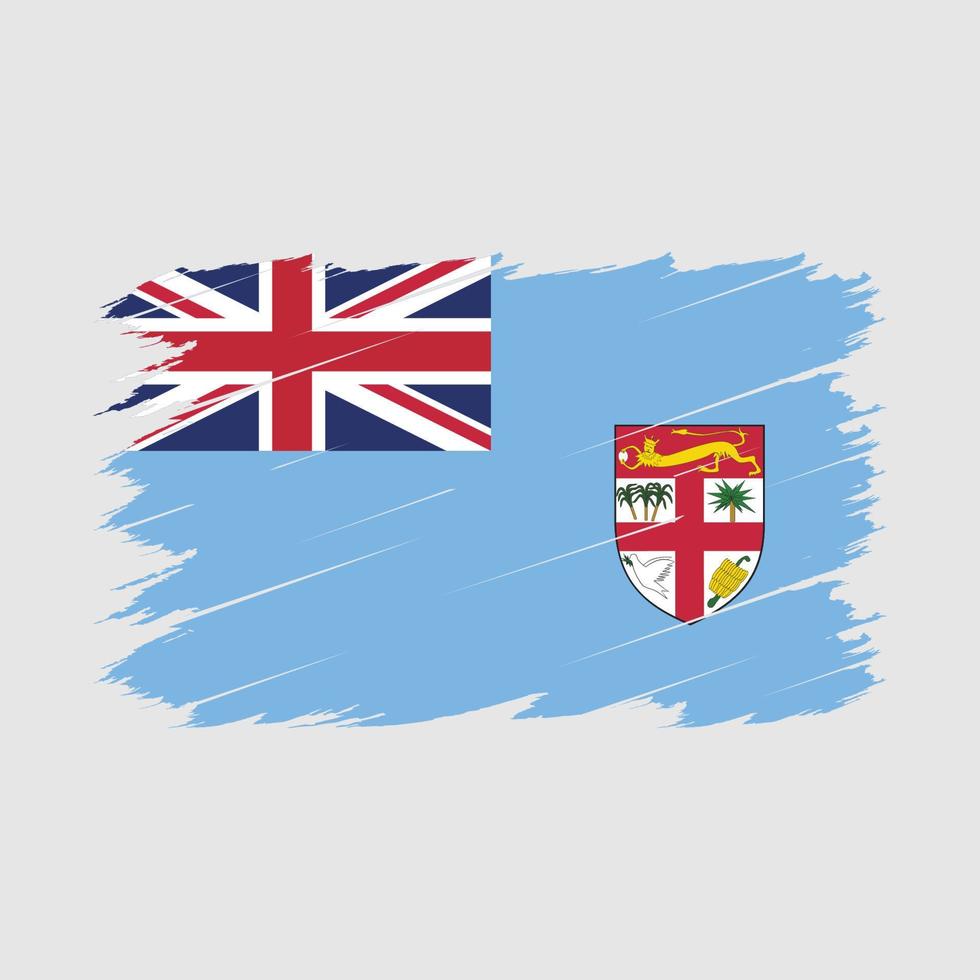 Fiji Flag Brush vector