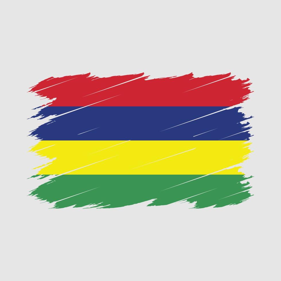 Mauritius Flag Brush vector