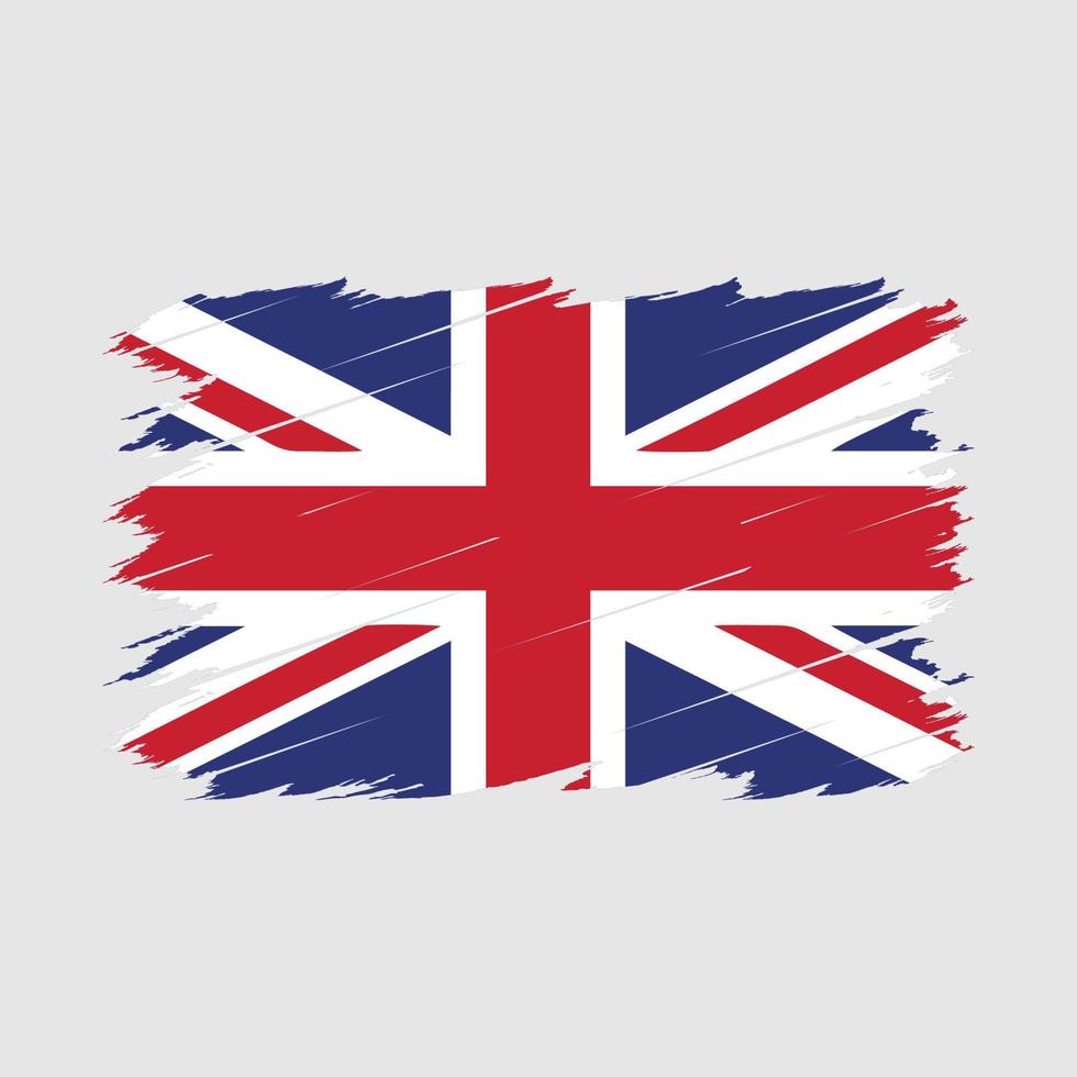 United Kingdom Flag Brush vector