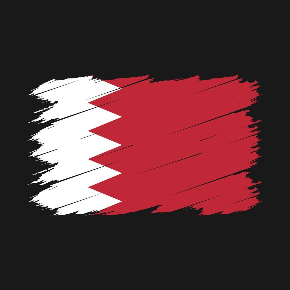 Bahrain Flag Brush vector