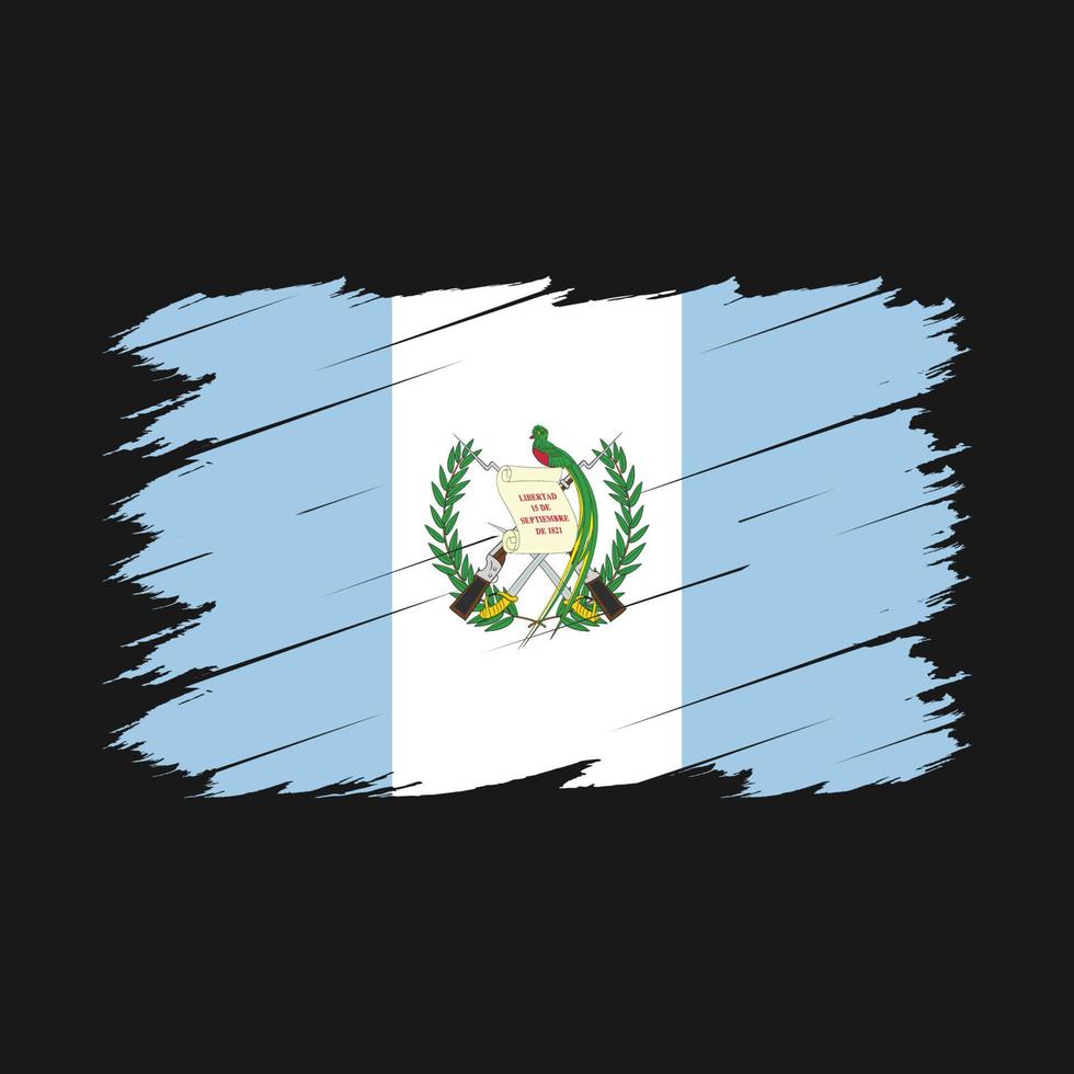 Guatemala Flag Brush vector