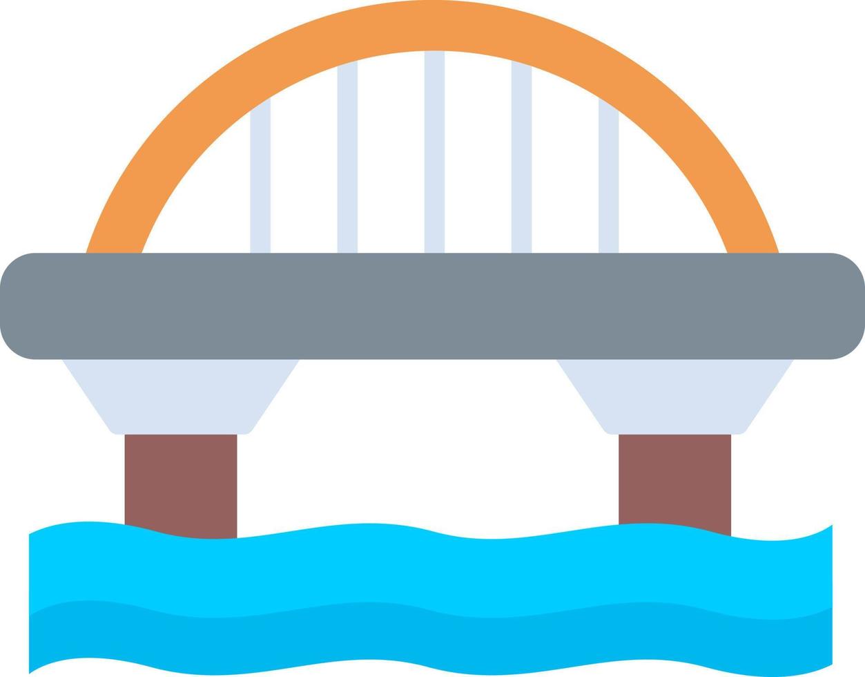 diseño de icono creativo de puente vector