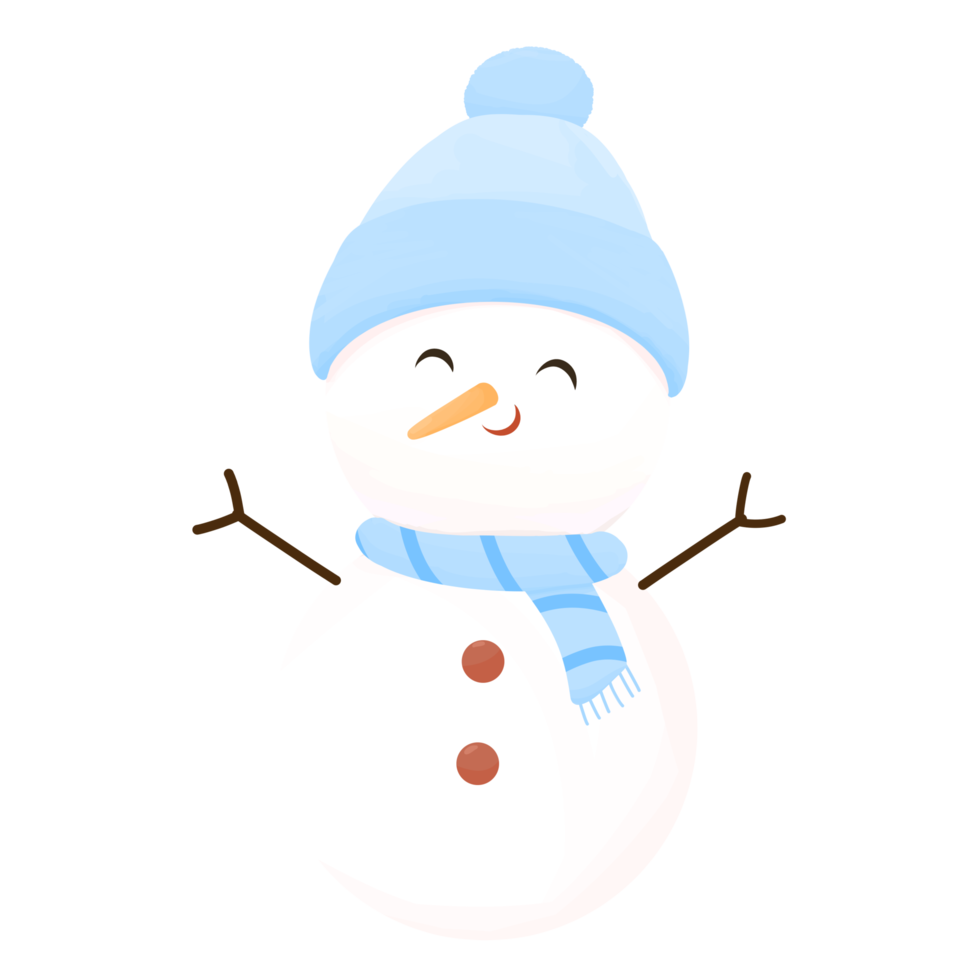 boneco de neve inverno elemento três png
