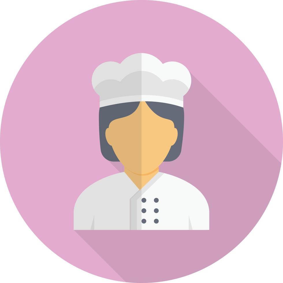 ilustración de vector de chef en un fondo. símbolos de calidad premium. iconos vectoriales para concepto y diseño gráfico.