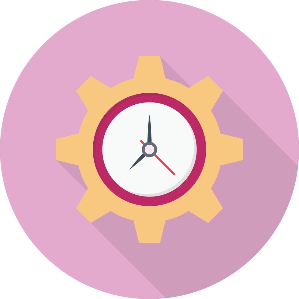 ilustración vectorial de configuración de tiempo en un fondo. símbolos de calidad premium. iconos vectoriales para concepto y diseño gráfico. vector