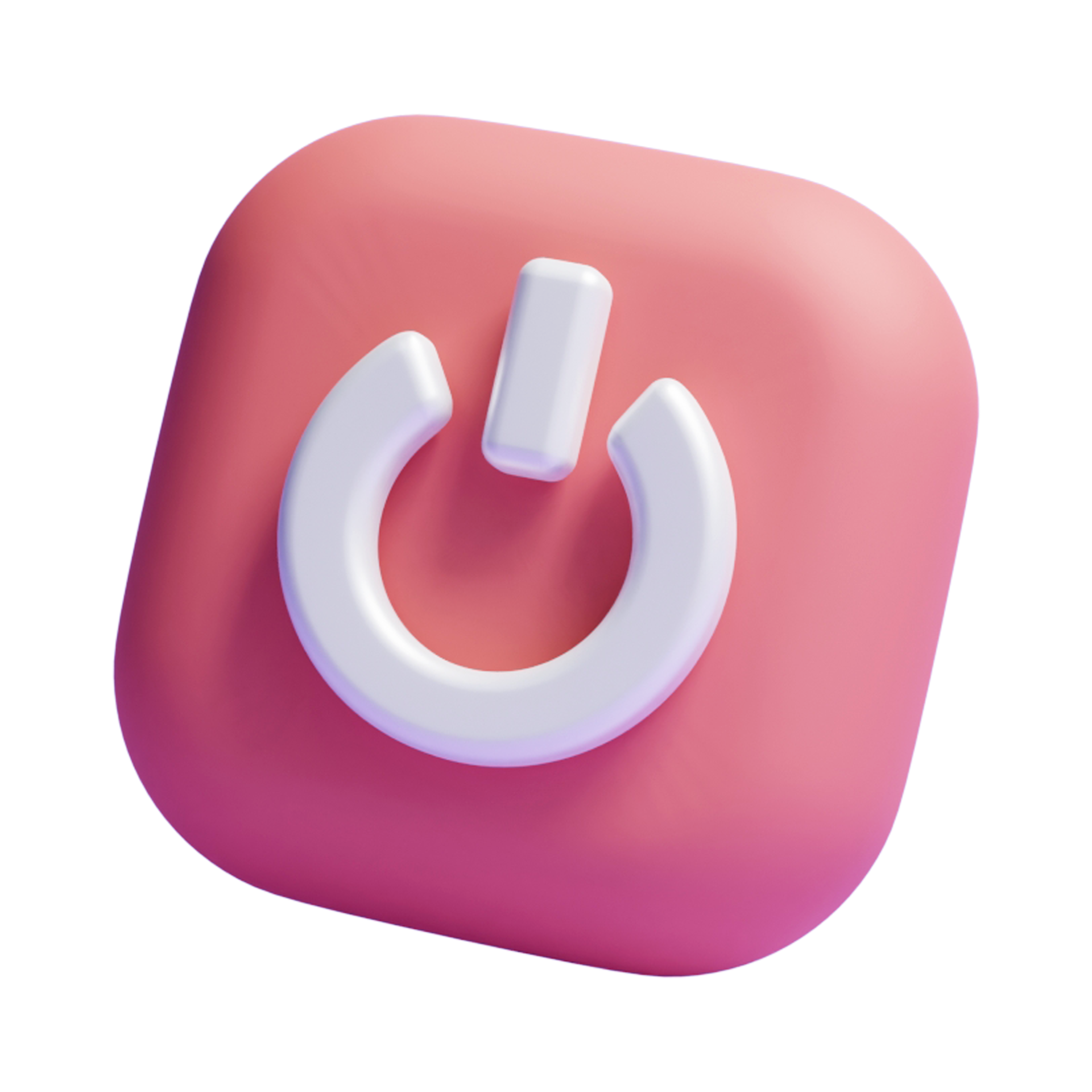 3d power off button icon or 3d power start button icon or 3d start