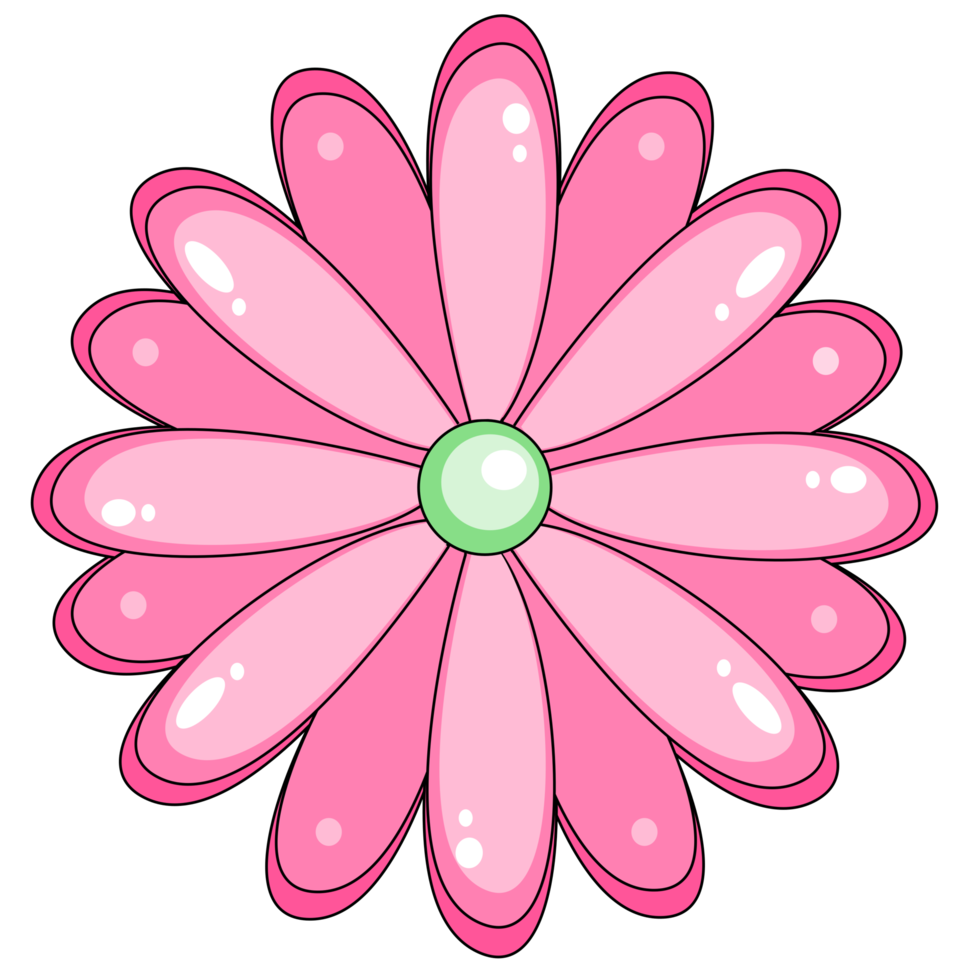 söt rosa blomma png