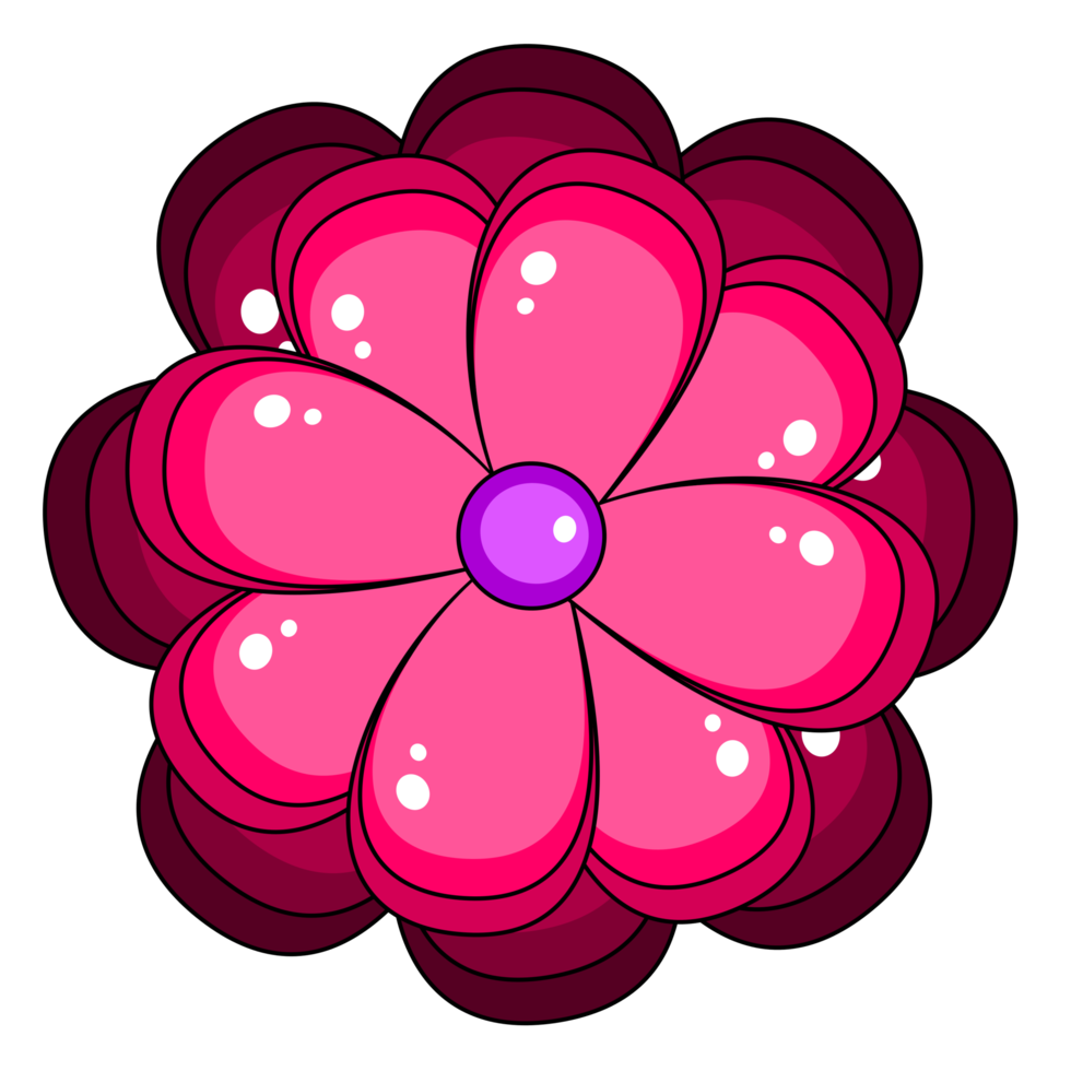 disegno di fiori rosa png