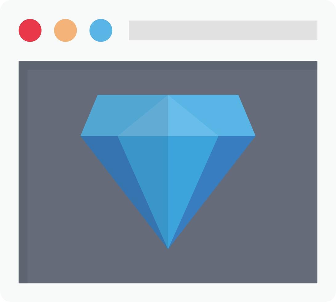 web page diamond vector illustration on a background.Premium quality symbols.vector icons for concept and graphic design.