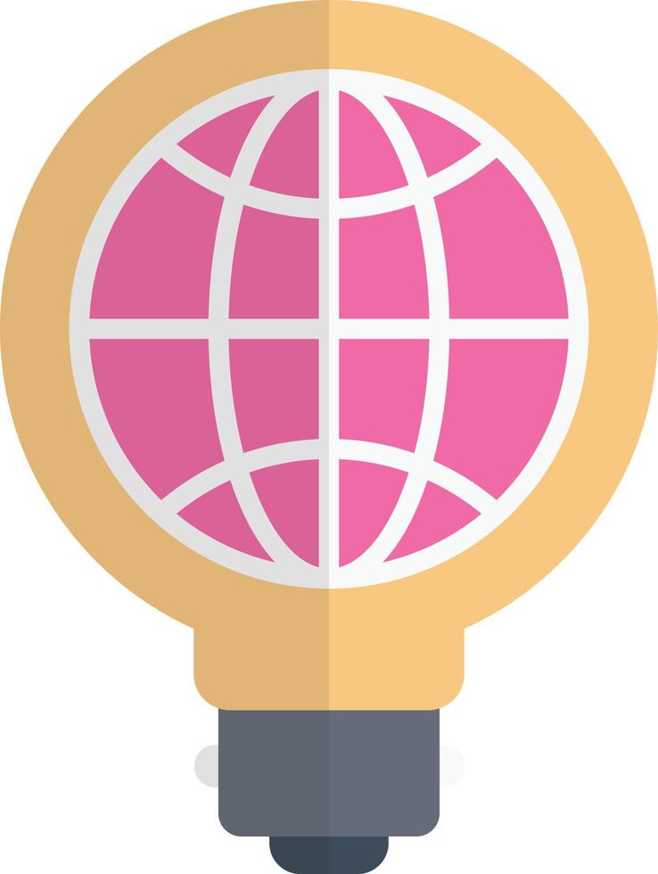 ilustración de vector de idea global sobre un fondo. símbolos de calidad premium. iconos vectoriales para concepto y diseño gráfico.
