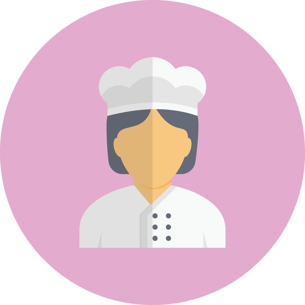 ilustración de vector de chef en un fondo. símbolos de calidad premium. iconos vectoriales para concepto y diseño gráfico.