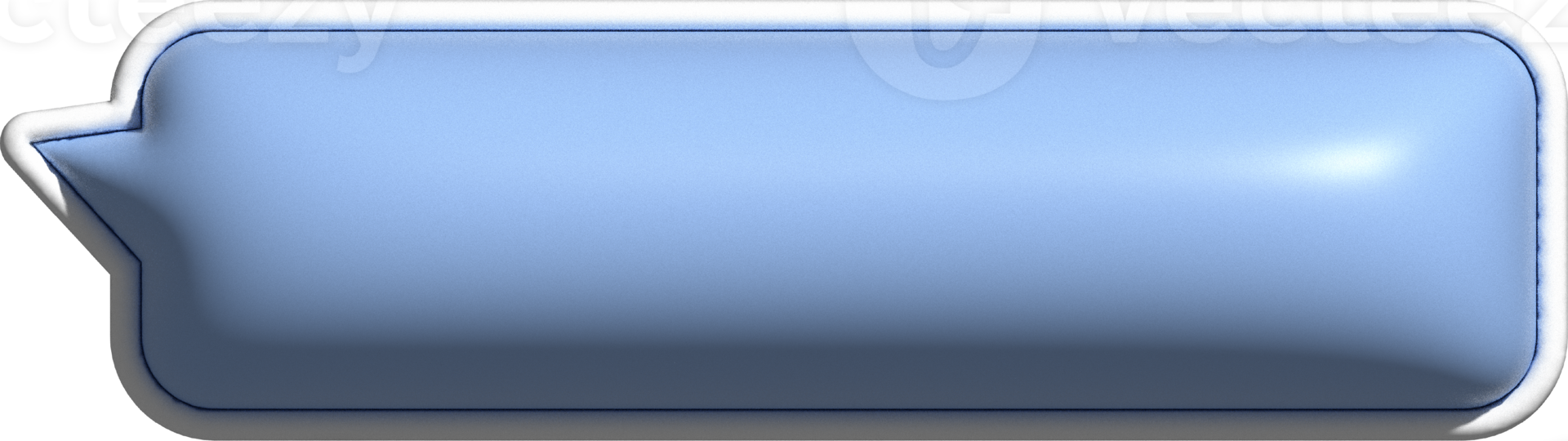 jolie bulle bleue 3d, zone de texte, bulle de conversation, décoration de boîte de message png
