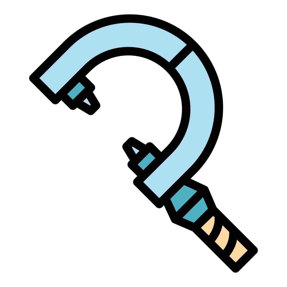Caliper micrometer icon color outline vector
