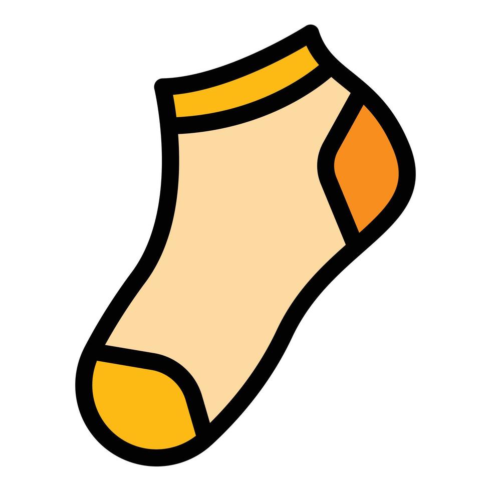 Shoes socks icon color outline vector