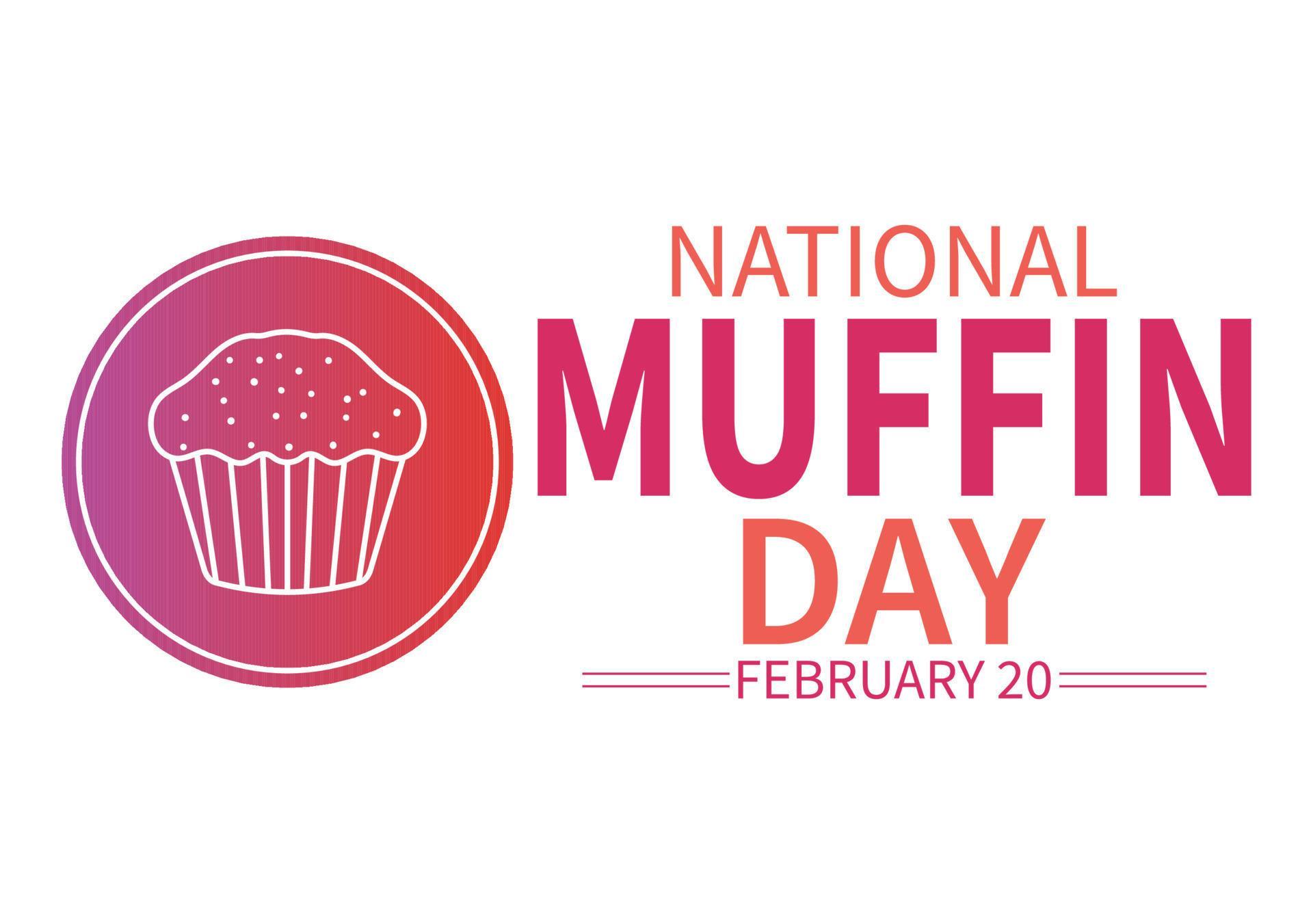 National Muffin Day on February 20th with Chocolate Chip Food Classic Muffins Delicious in Flat