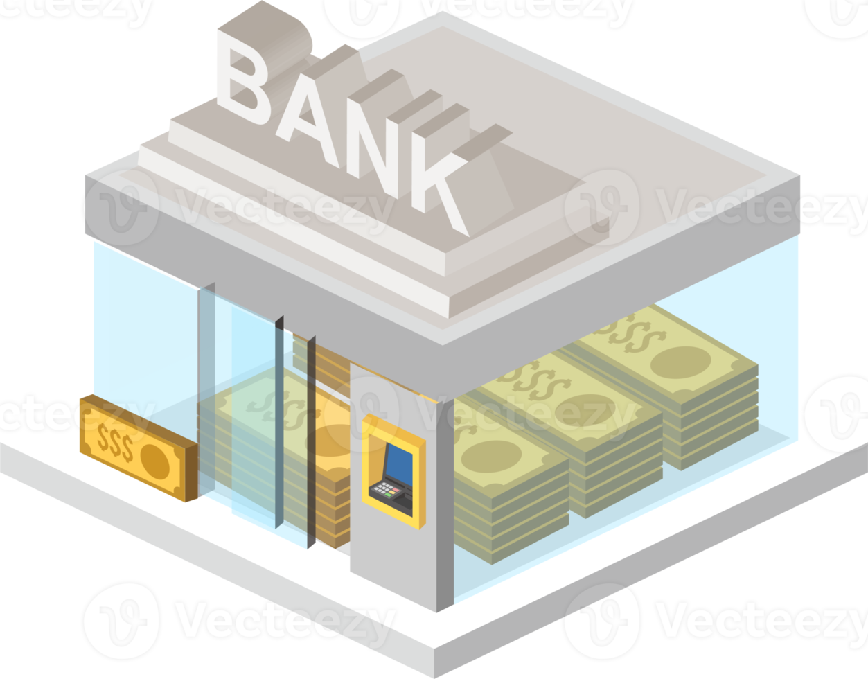 3d bank icon png