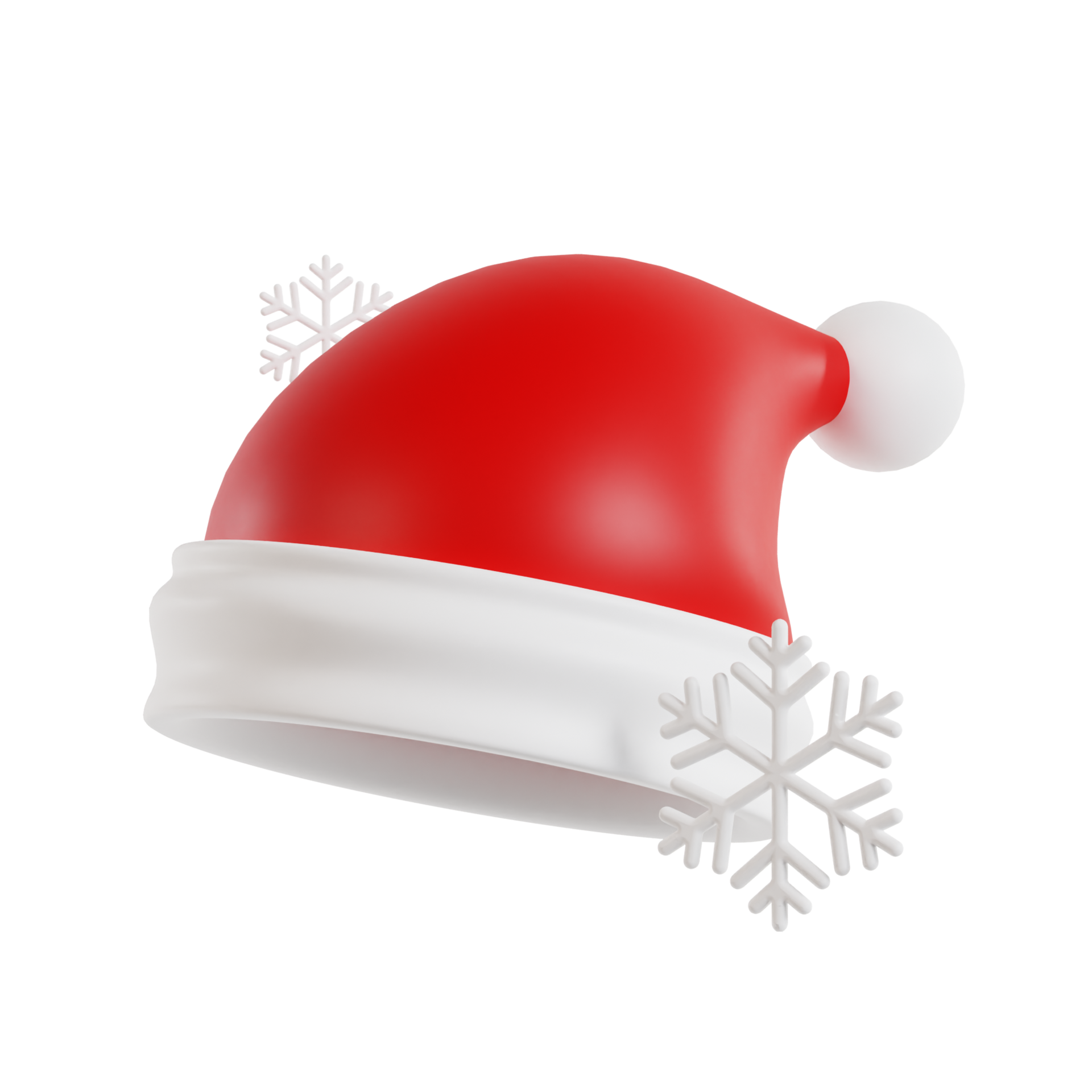 3D Christmas hat, transparent background 15079453 PNG