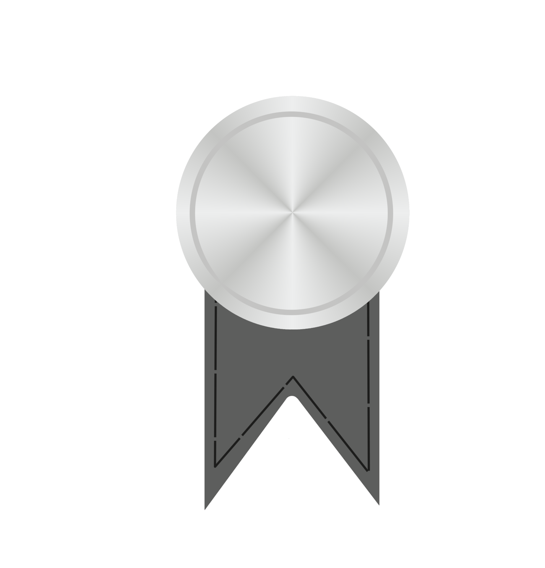 Free Silver badge icon 15079576 PNG with Transparent Background
