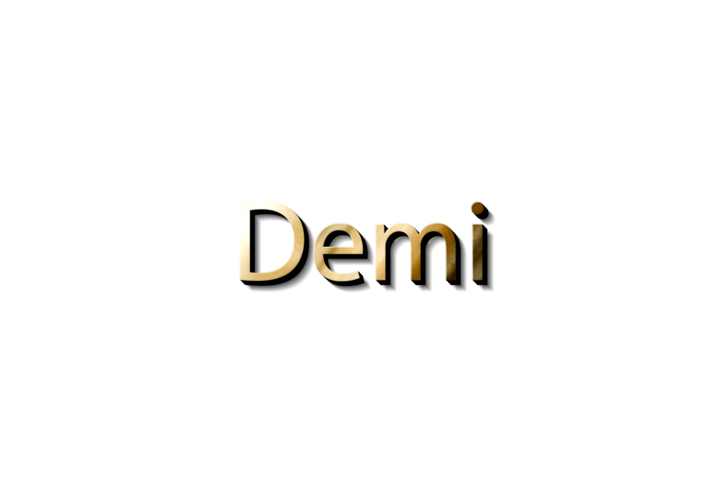 nombre demi 3d png