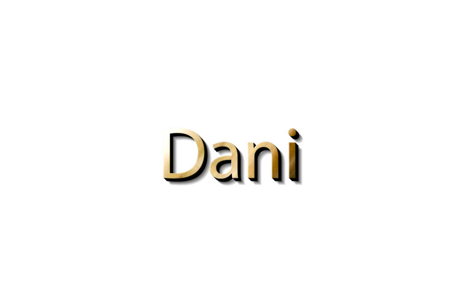 dani nombre 3d png