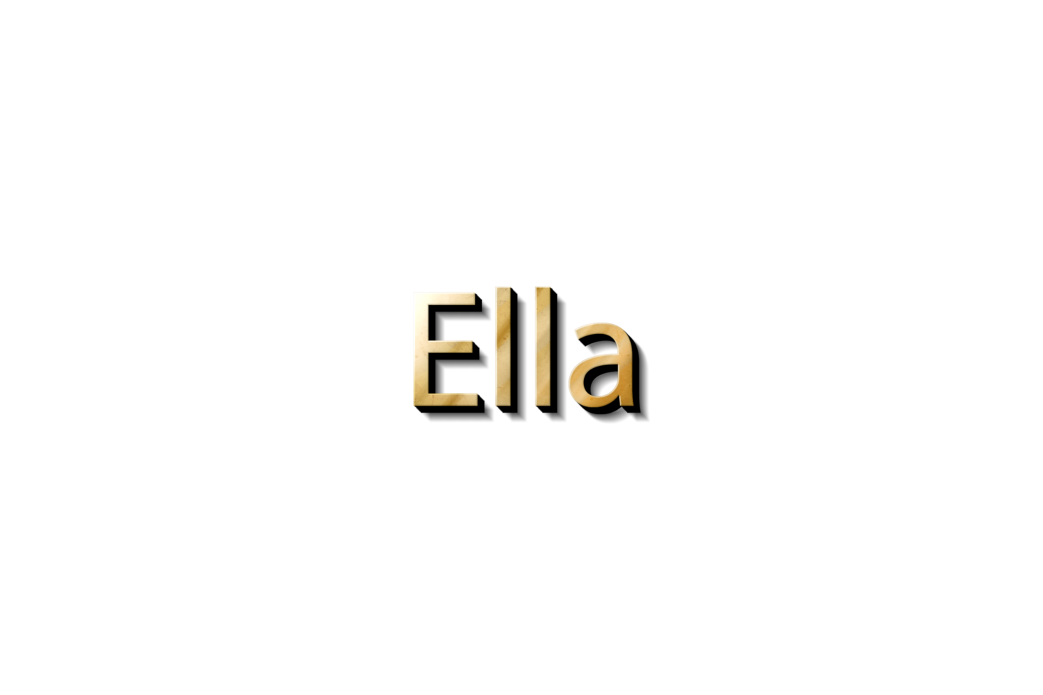 36 3D Names for ella