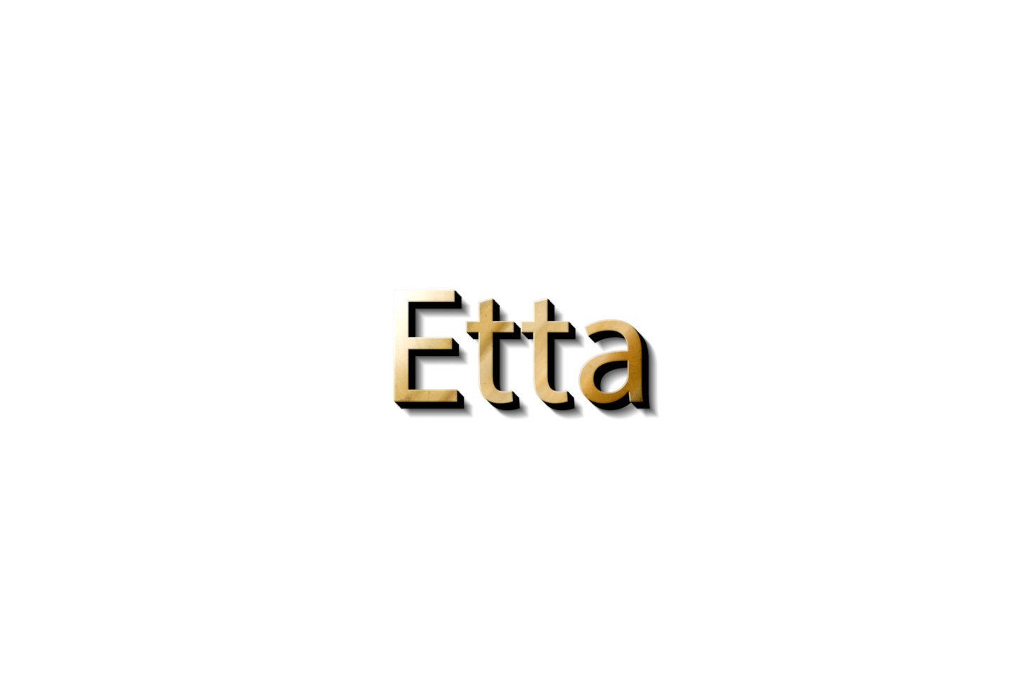 ETTA 3D NAME 15079620 PNG