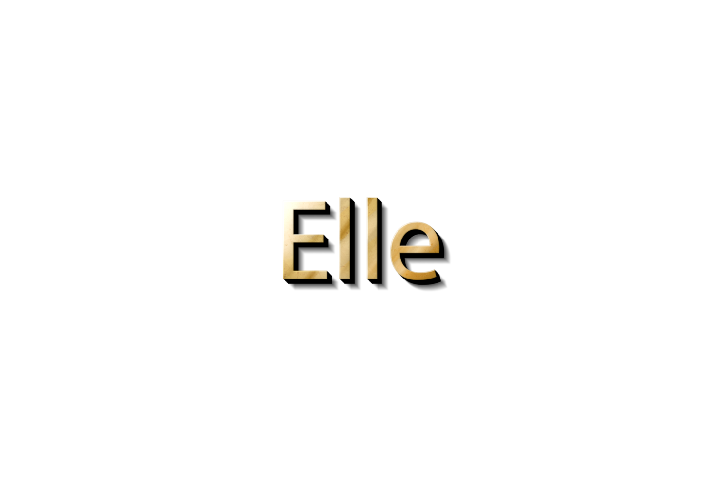 ELLE 3D NAME png