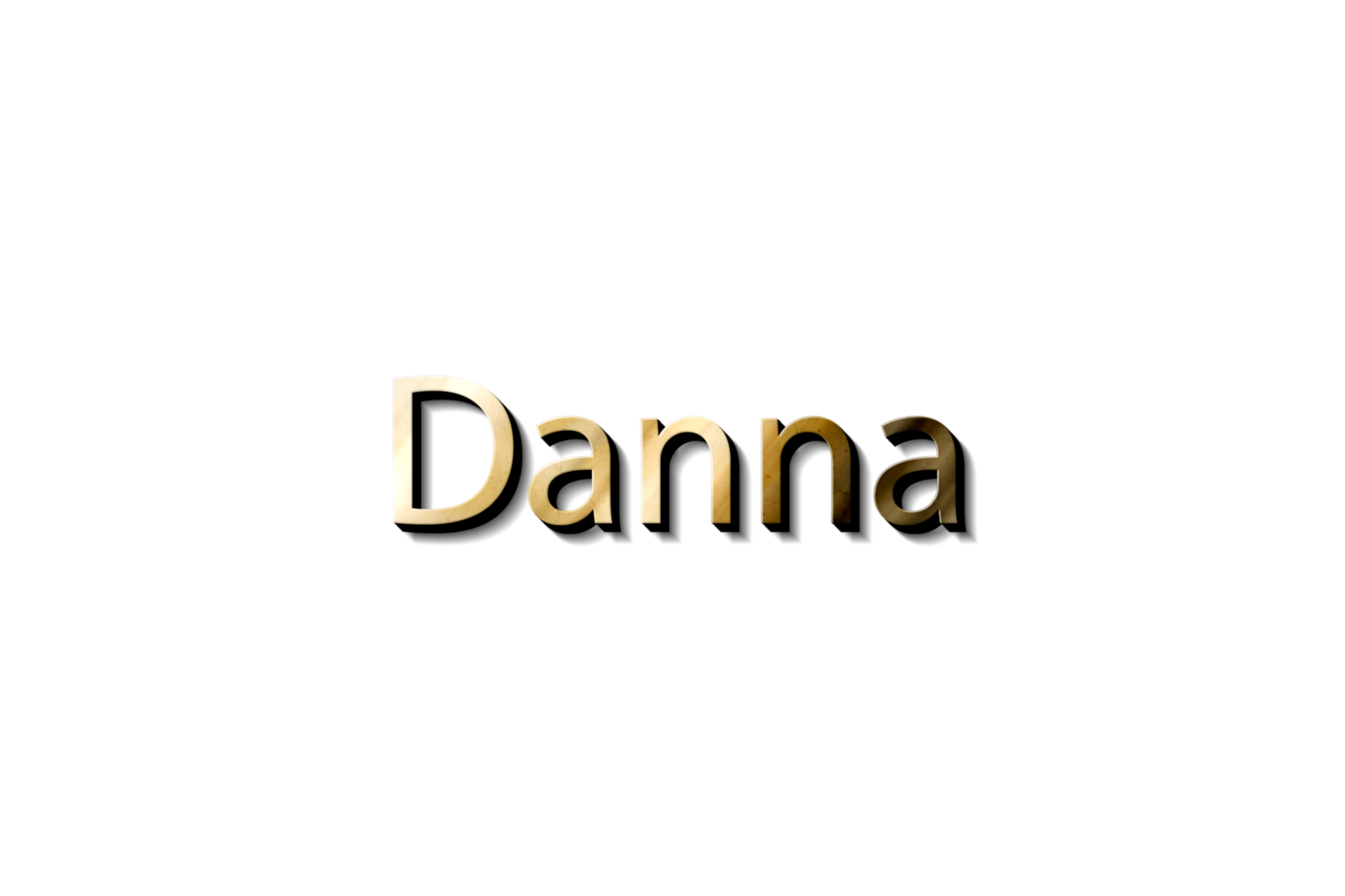 danna 3d nome png