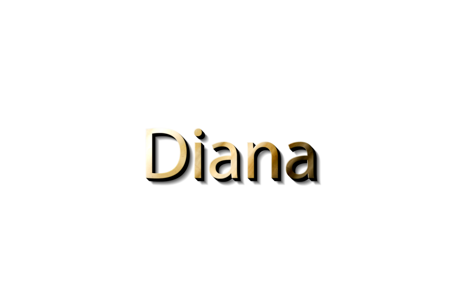 DIANA 3D NAME png