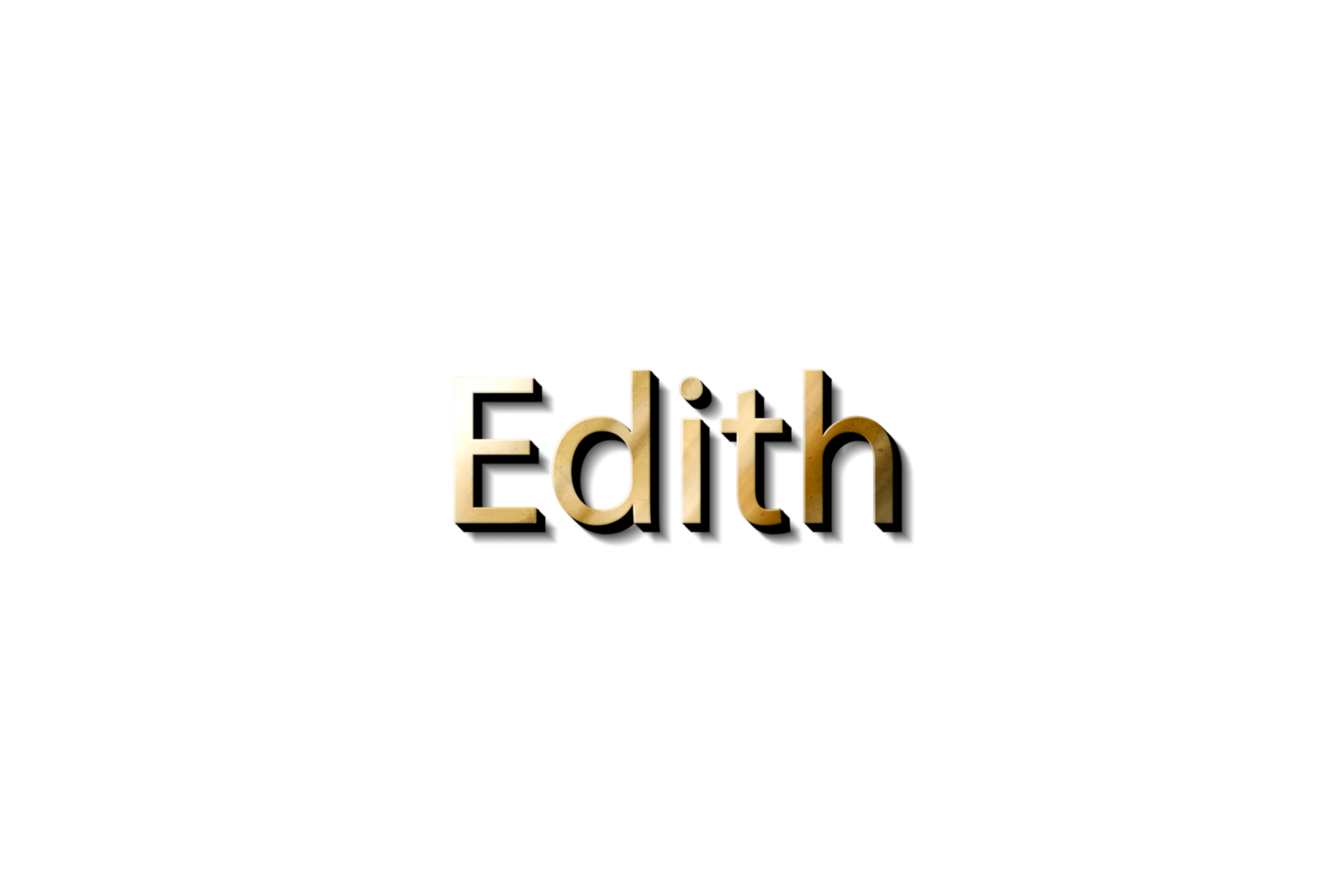 edith nombre 3d png