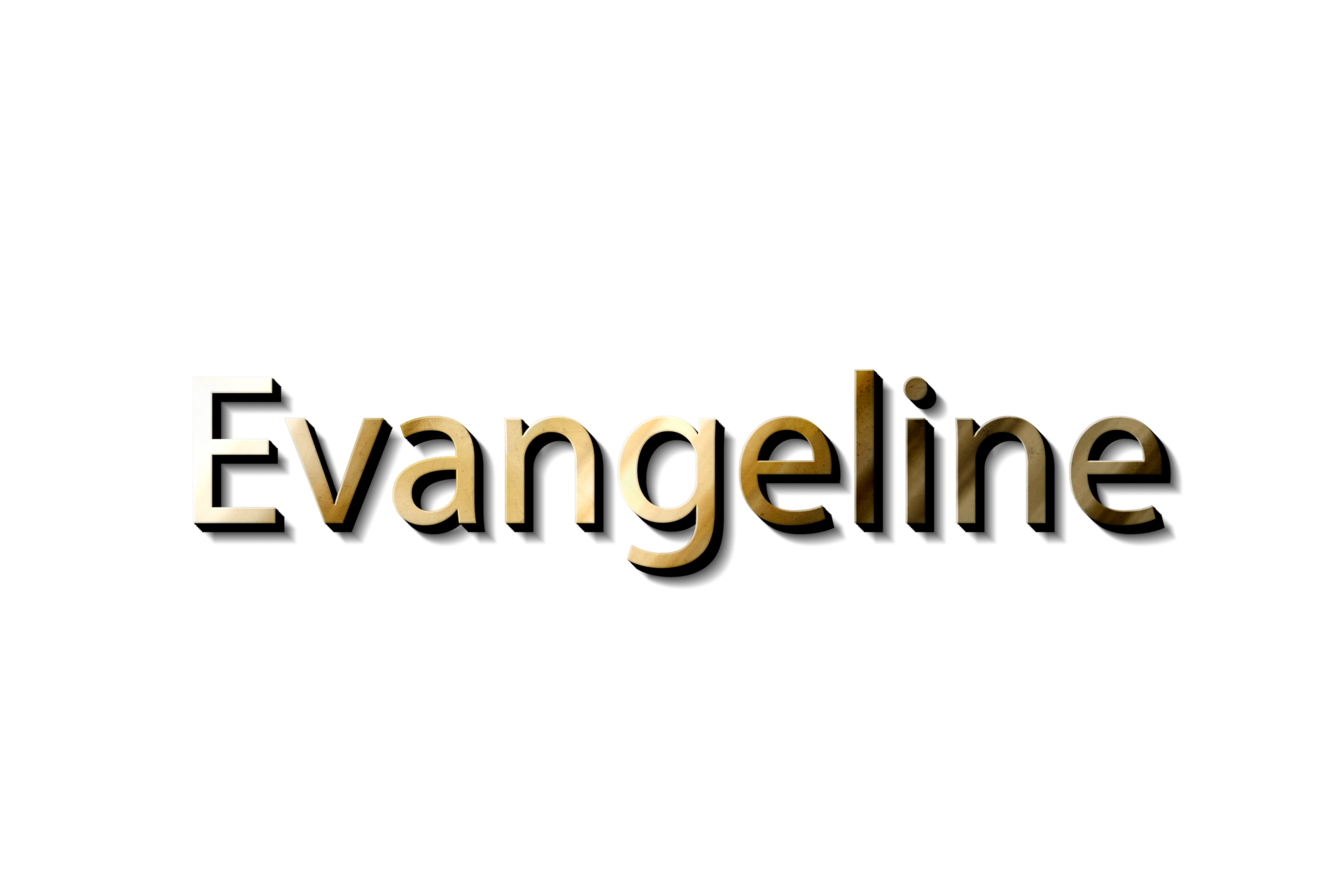 EVANGELINE 3D NAME 15079646 PNG