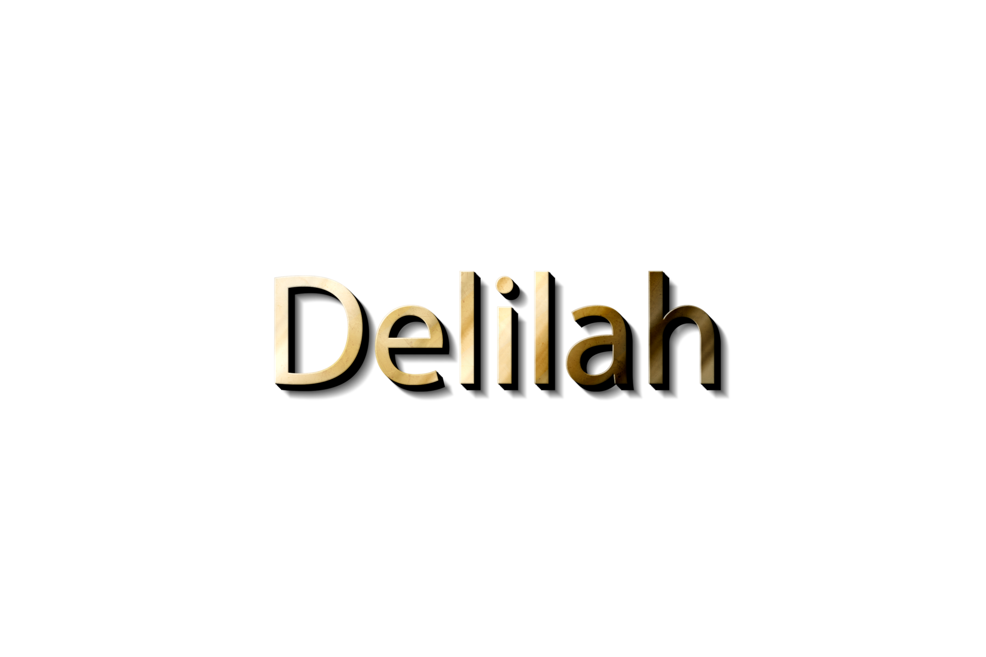 DELILAH NAME 3D 15079655 PNG