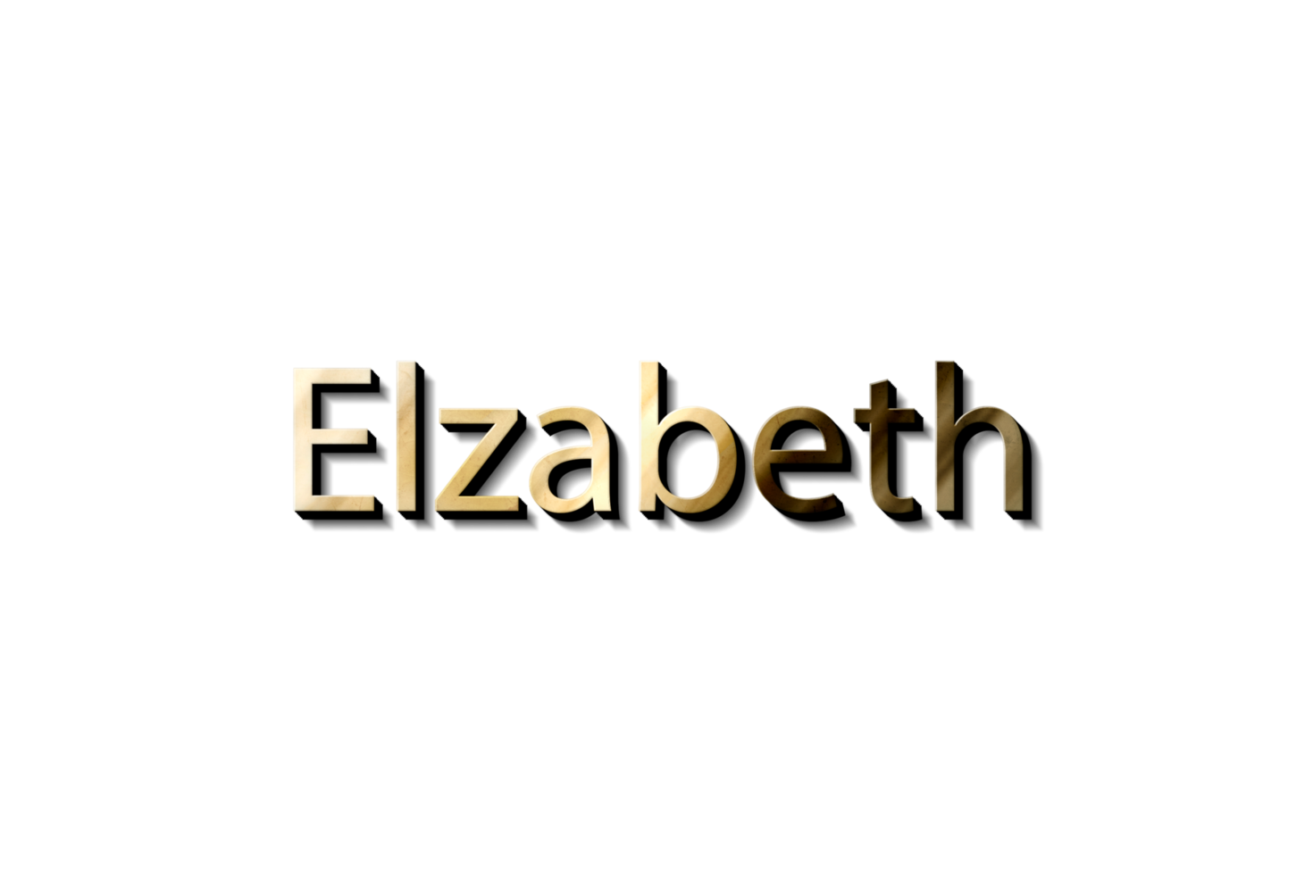 nome elzabeth 3d png